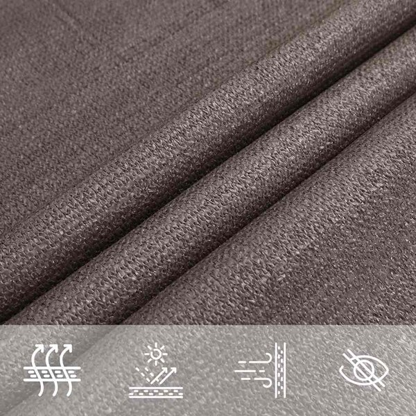 VidaXL Stínicí plachta 160 g/m² HDPE [311150] Barva: světle šedá, Velikost: 2 x 2 x 2 m