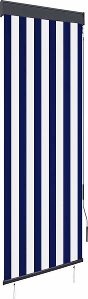 VidaXL Roleta Textil a hliník [145944] Barva: Modro-bílá, Velikost: 200 x 250 cm