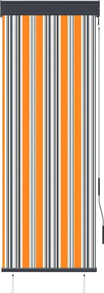 VidaXL Roleta Textil a hliník [145944] Barva: Modro-bílá, Velikost: 200 x 250 cm