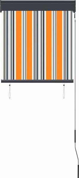 VidaXL Roleta Textil a hliník [145944] Barva: Modro-bílá, Velikost: 200 x 250 cm