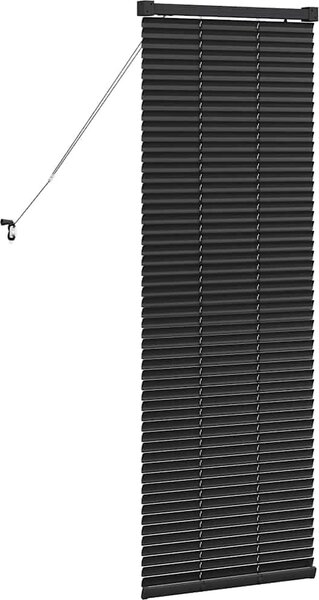 VidaXL Venet školní žaluzie 25 mm Hliník [42006111] Barva: Tmavě šedá, Velikost: 135 x 220 cm