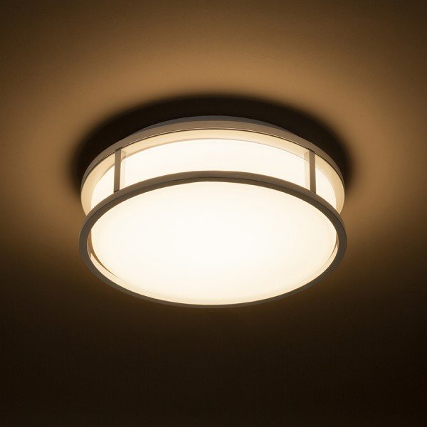 GRANDE LED 25 stropní opálové sklo/chrom 230V LED 12W IP44 3000K - RED - DESIGN RENDL
