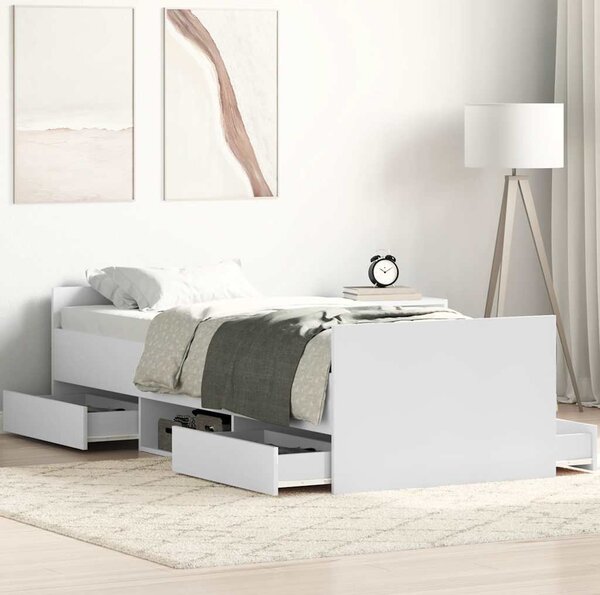 VidaXL Rám postele bez matrace Technické dřevo [3203798] Barva: dub artisan, Velikost: 90 x 200 cm (rám 203 x 93 x 50 cm)