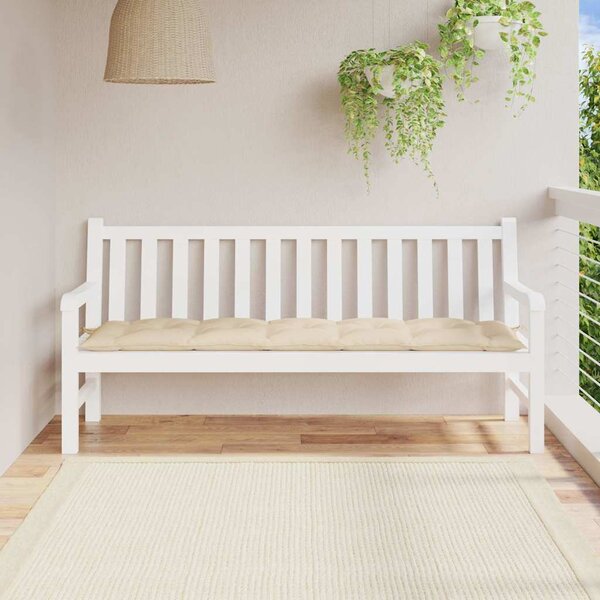 VidaXL Poduška na zahradní lavici oxfordská látka [361629] Barva: antracitová, Velikost: 200 x 50 x 7 cm