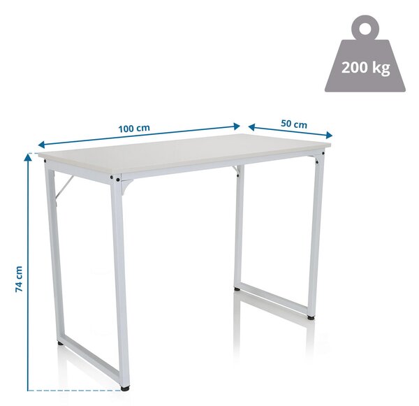 PSACÍ STŮL, bílá, 120/50/74 cm MID.YOU - Online Only psací stoly, Online Only