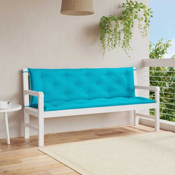 VidaXL Poduška na zahradní lavici 100 x (50+50) x 7 cm oxford [361711] Barva: Vícebarevný, Velikost: 150 cm