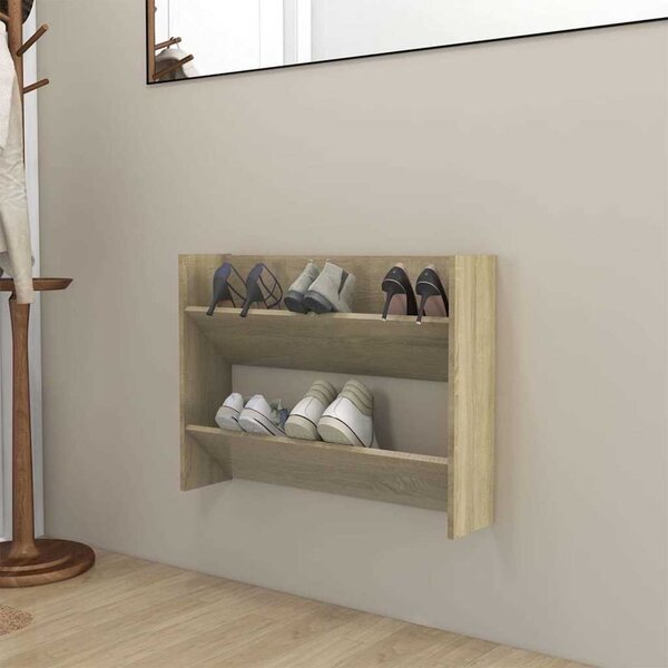 VidaXL Skříň na obuv Kompozitní dřevo [806757] Barva: Betonová šedá, Velikost: 60 x 18 x 90 cm