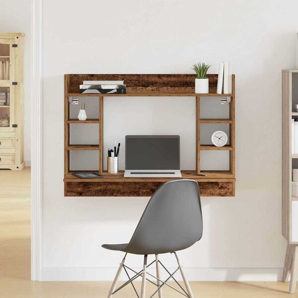 VidaXL Nástěnný psací stůl 105 x 48 x 75 cm kompozitní dřevo [847974] Barva: dub sonoma