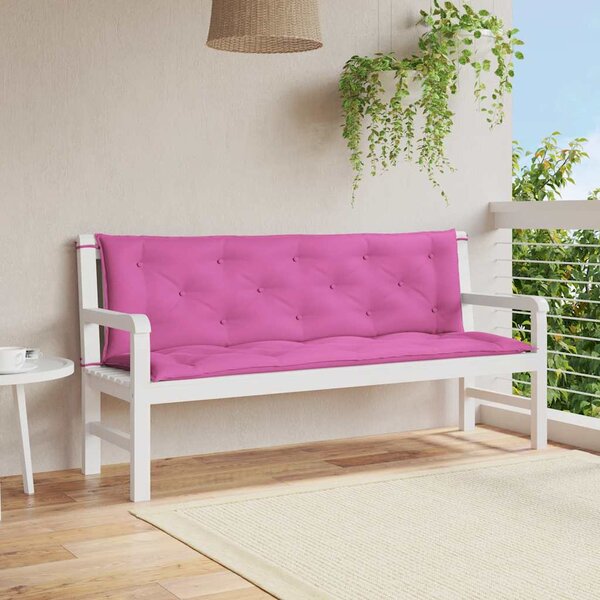 VidaXL Poduška na zahradní lavici 100 x (50+50) x 7 cm oxford [361711] Barva: Vícebarevný, Velikost: 150 cm