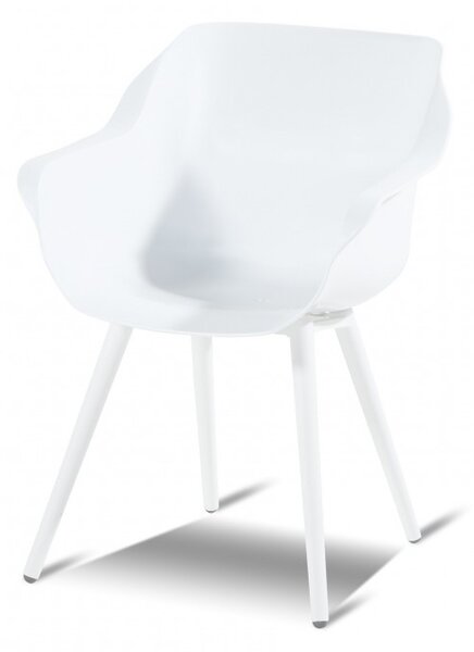 Sophie Studio Zahradní Jídelní Židle s područkami - bílá