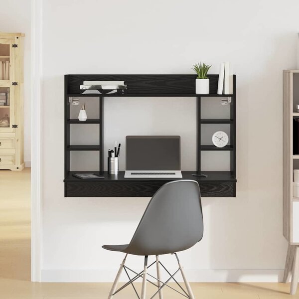 VidaXL Nástěnný psací stůl 105 x 48 x 75 cm kompozitní dřevo [847974] Barva: dub sonoma