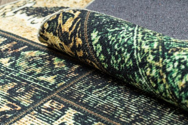 Koberec ANTIKA Ancient Olive patchwork zelený