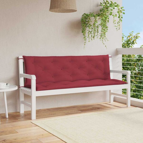 VidaXL Poduška na zahradní lavici 100 x (50+50) x 7 cm oxford [361711] Barva: Vícebarevný, Velikost: 150 cm