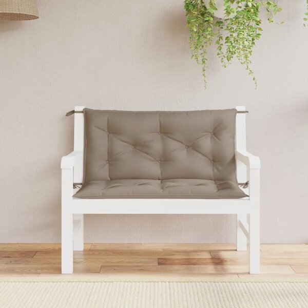 VidaXL Podušky na zahradní lavici 2 ks látka oxford [361660] Barva: antracitová, Velikost: 120 x 50 x 7 cm