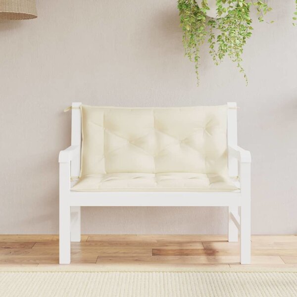 VidaXL Podušky na zahradní lavici 2 ks látka oxford [361660] Barva: antracitová, Velikost: 120 x 50 x 7 cm