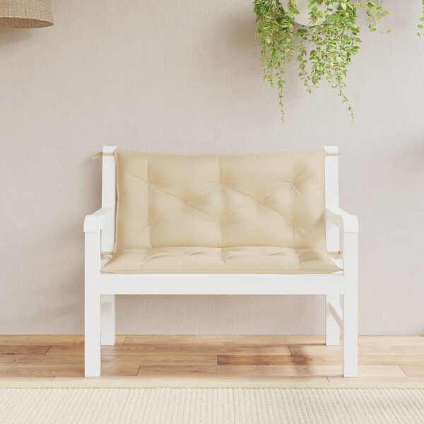 VidaXL Podušky na zahradní lavici 2 ks látka oxford [361660] Barva: antracitová, Velikost: 120 x 50 x 7 cm