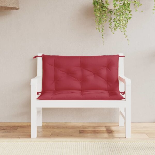 VidaXL Podušky na zahradní lavici 2 ks látka oxford [361660] Barva: antracitová, Velikost: 120 x 50 x 7 cm