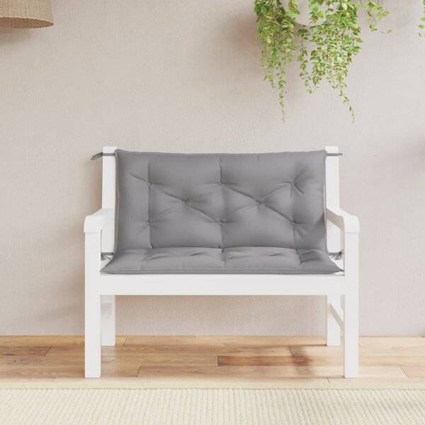 VidaXL Podušky na zahradní lavici 2 ks látka oxford [361660] Barva: antracitová, Velikost: 120 x 50 x 7 cm