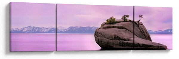 Obraz kamene v moři (170x50 cm)