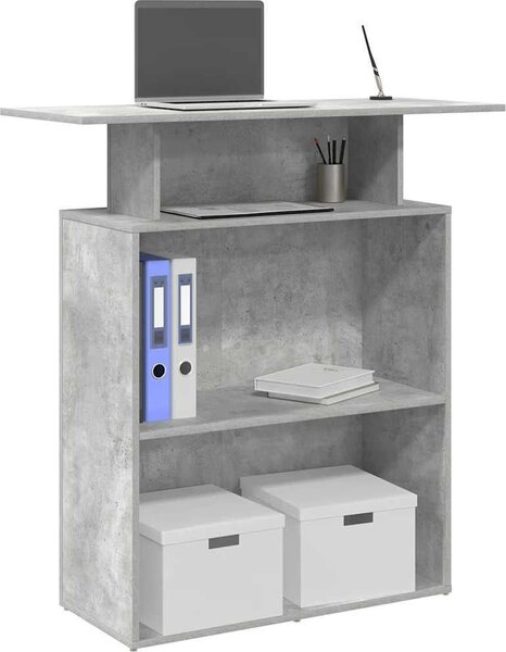 VidaXL Recepční stůl 100x40x104 cm kompozitní dřevo [859055] Barva: Černá