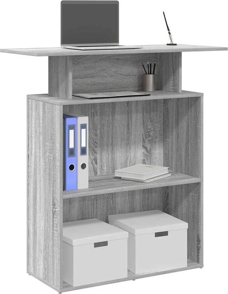 VidaXL Recepční stůl 100x40x104 cm kompozitní dřevo [859055] Barva: Černá