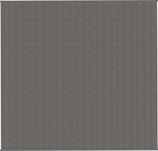 VidaXL Zátěžová deka 11 kg Textil [3154844] Barva: Šedá, Velikost: 155 x 220 cm