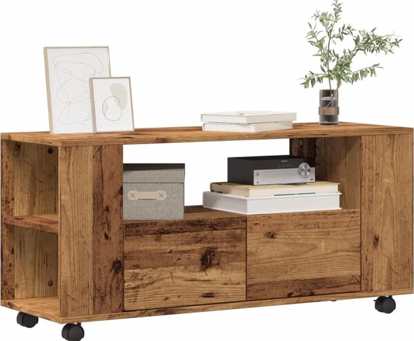 VidaXL TV skříňka 102 x 34,5 x 43 cm kompozitní dřevo [833747] Barva: Bílá