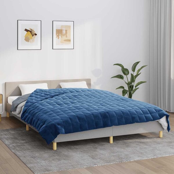VidaXL Zátěžová deka 11 kg Textil [3154844] Barva: Šedá, Velikost: 155 x 220 cm