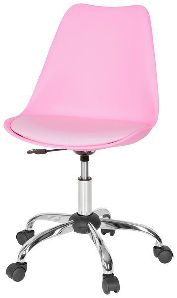 OTOČNÁ ŽIDLE, vzhled kůže, pink MID.YOU - Online Only kancelářské židle, Online Only