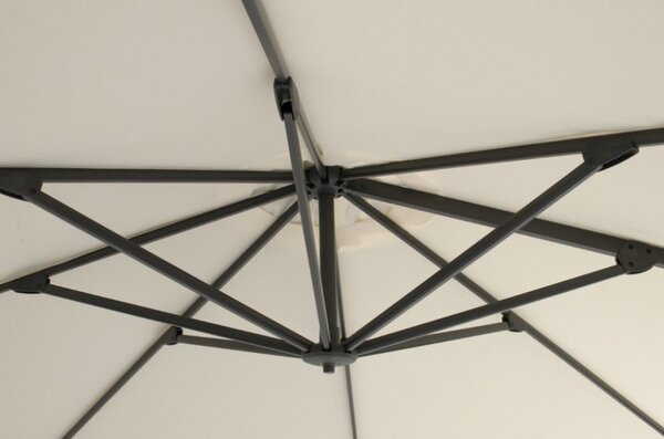 Shadowflex slunečník s boční nohou, průměr 300 cm - Ecru