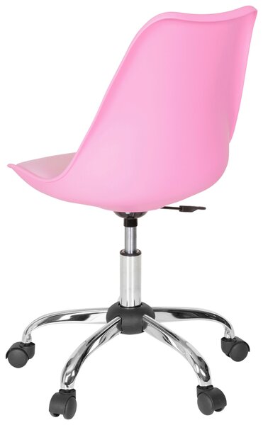 OTOČNÁ ŽIDLE, vzhled kůže, pink MID.YOU - Online Only kancelářské židle, Online Only