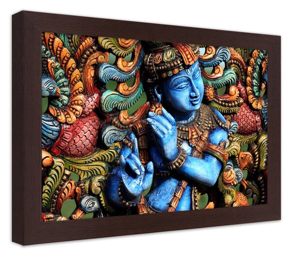 Plakát Hinduismus - Ráma Barva rámu: Hnědá, Rozměry: 100 x 70 cm