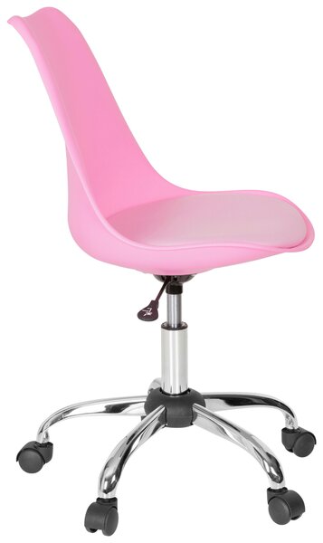 OTOČNÁ ŽIDLE, vzhled kůže, pink MID.YOU - Online Only kancelářské židle, Online Only
