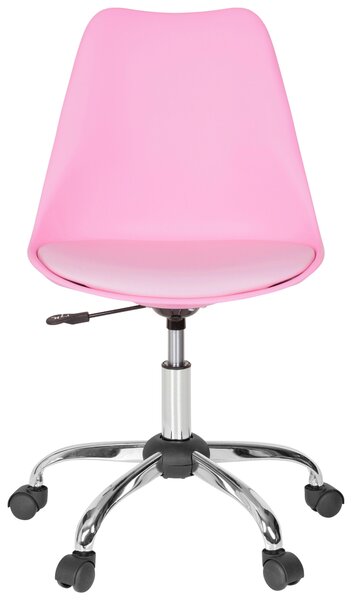 OTOČNÁ ŽIDLE, vzhled kůže, pink MID.YOU - Online Only kancelářské židle, Online Only