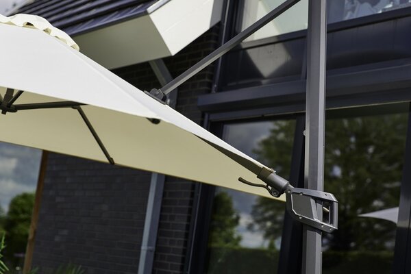 Shadowflex slunečník s boční nohou, průměr 300 cm - Ecru