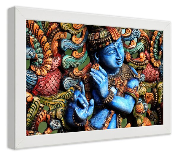 Plakát Hinduismus - Ráma Barva rámu: Bílá, Rozměry: 100 x 70 cm