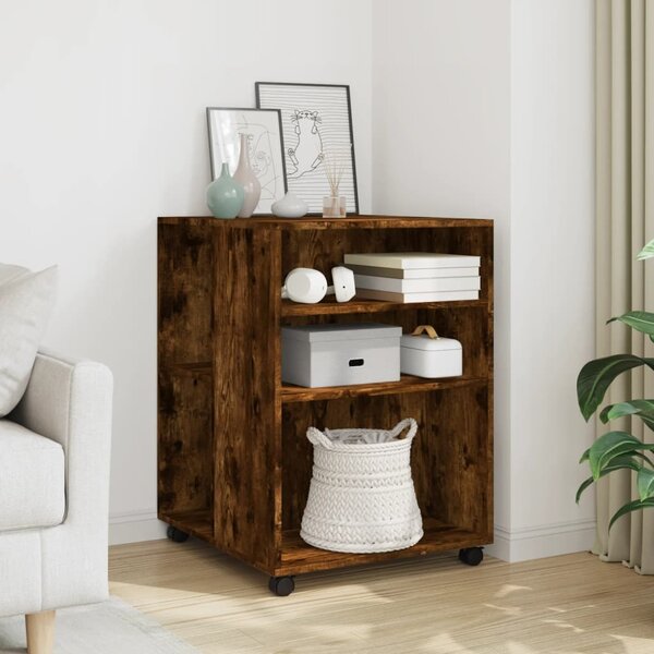 VidaXL Odkládací stolek na kolečkách 55 x 60 x 78 cm kompozit [853156] Barva: Betonově šedá