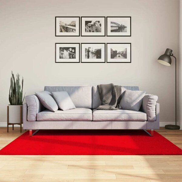 VidaXL Koberec HUARTE 100% polyester Plochá [375000] Barva: antracitová, Velikost: 120 x 120 cm
