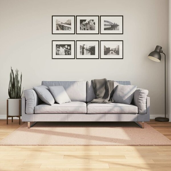 VidaXL Koberec HUARTE 100% polyester Plochá [375000] Barva: antracitová, Velikost: 120 x 120 cm