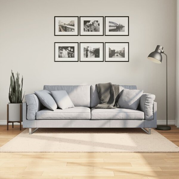 VidaXL Koberec HUARTE 100% polyester Plochá [375000] Barva: antracitová, Velikost: 120 x 120 cm