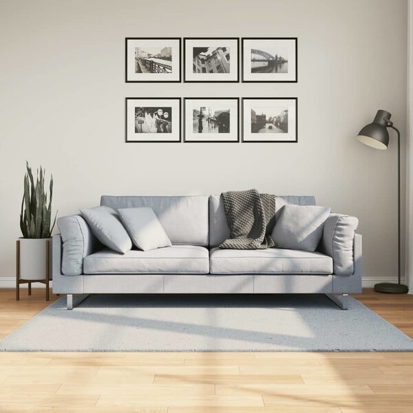 VidaXL Koberec HUARTE 100% polyester Plochá [375000] Barva: antracitová, Velikost: 120 x 120 cm