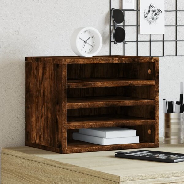 VidaXL Organizér na stůl 36 x 26 x 29,5 cm [848046] Barva: Bílá