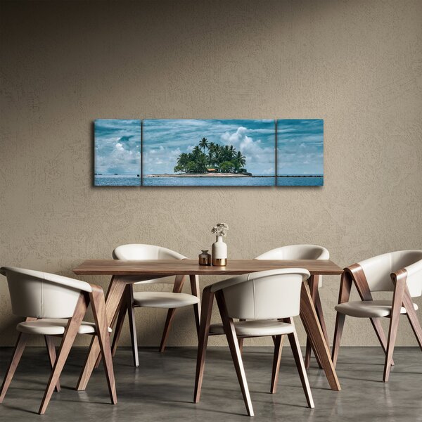 Obraz - ostrov v moři (170x50 cm)