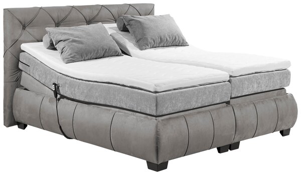 POSTEL BOXSPRING, 180/200 cm, šedá MID.YOU - Manželské postele, Online Only
