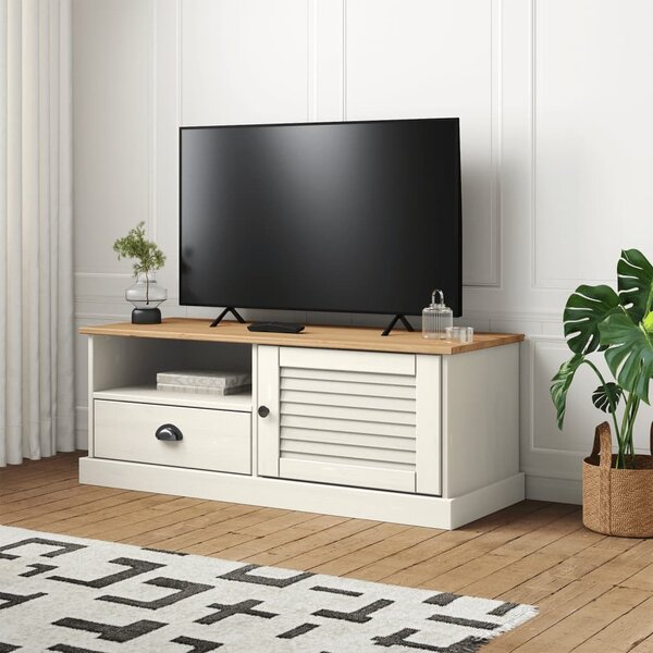 VidaXL TV stolek VIGO 106 x 40 x 40 cm masivní borové dřevo [353176] Barva: Hnědá