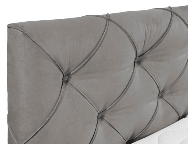 POSTEL BOXSPRING, 180/200 cm, šedá MID.YOU - Manželské postele, Online Only