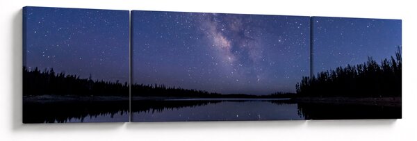 Obraz noční oblohy (170x50 cm)