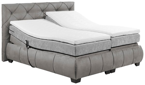 POSTEL BOXSPRING, 180/200 cm, šedá MID.YOU - Manželské postele, Online Only