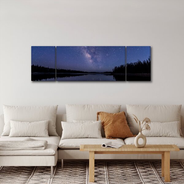 Obraz noční oblohy (170x50 cm)