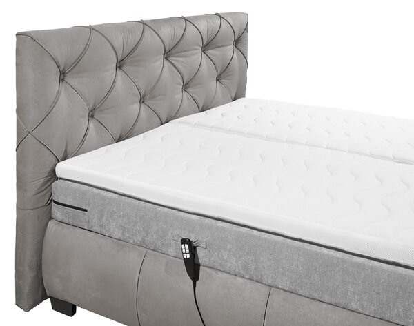 POSTEL BOXSPRING, 180/200 cm, šedá MID.YOU - Manželské postele, Online Only